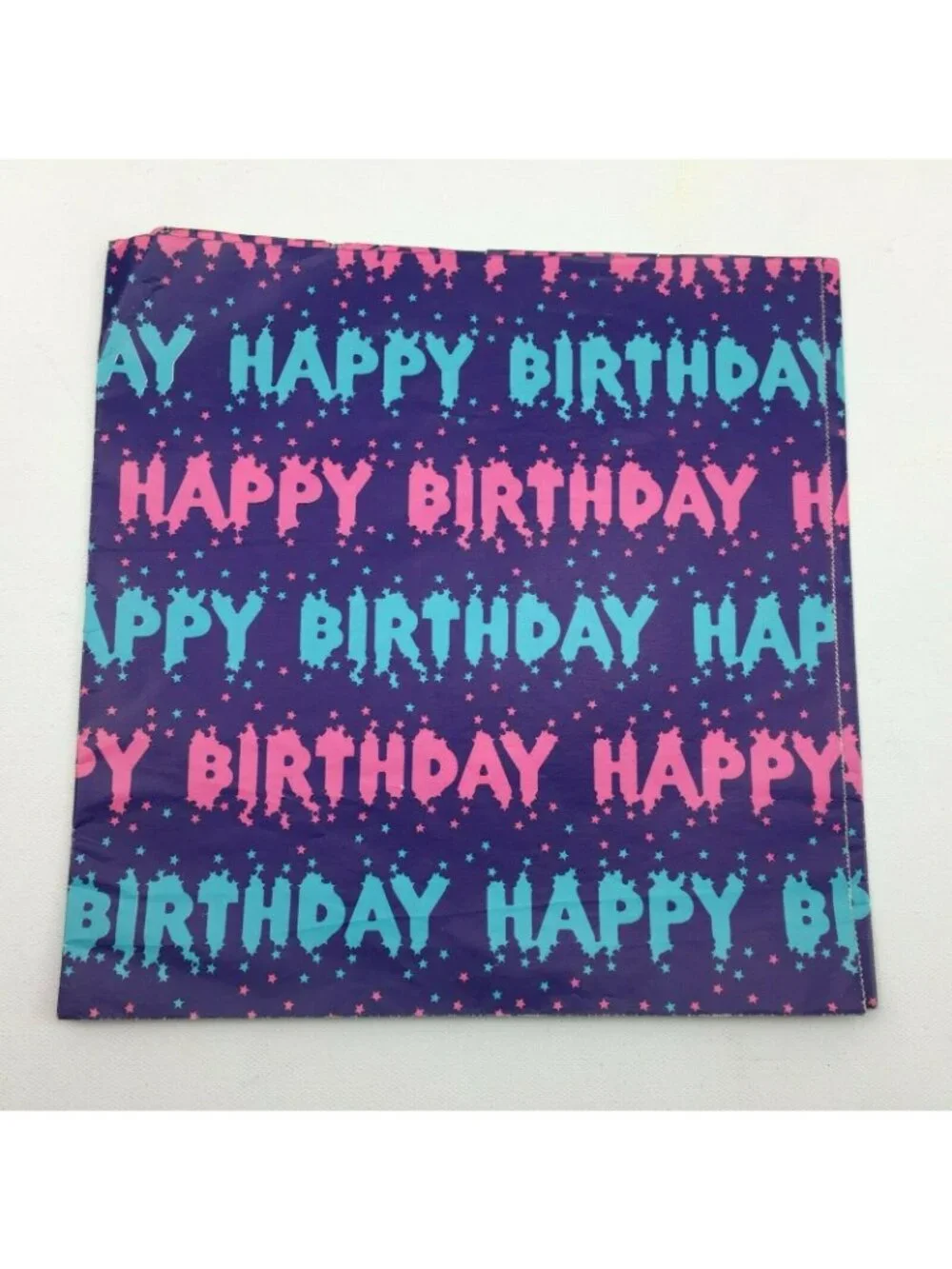 Happy Birthday Tissue Paper Gift Wrapping Present Pink Blue Purple 30